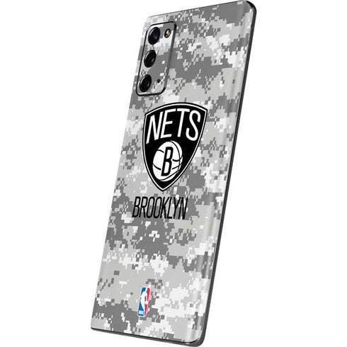 NBA Brooklyn Nets Digi Camo Galaxy Note20 5G Skin